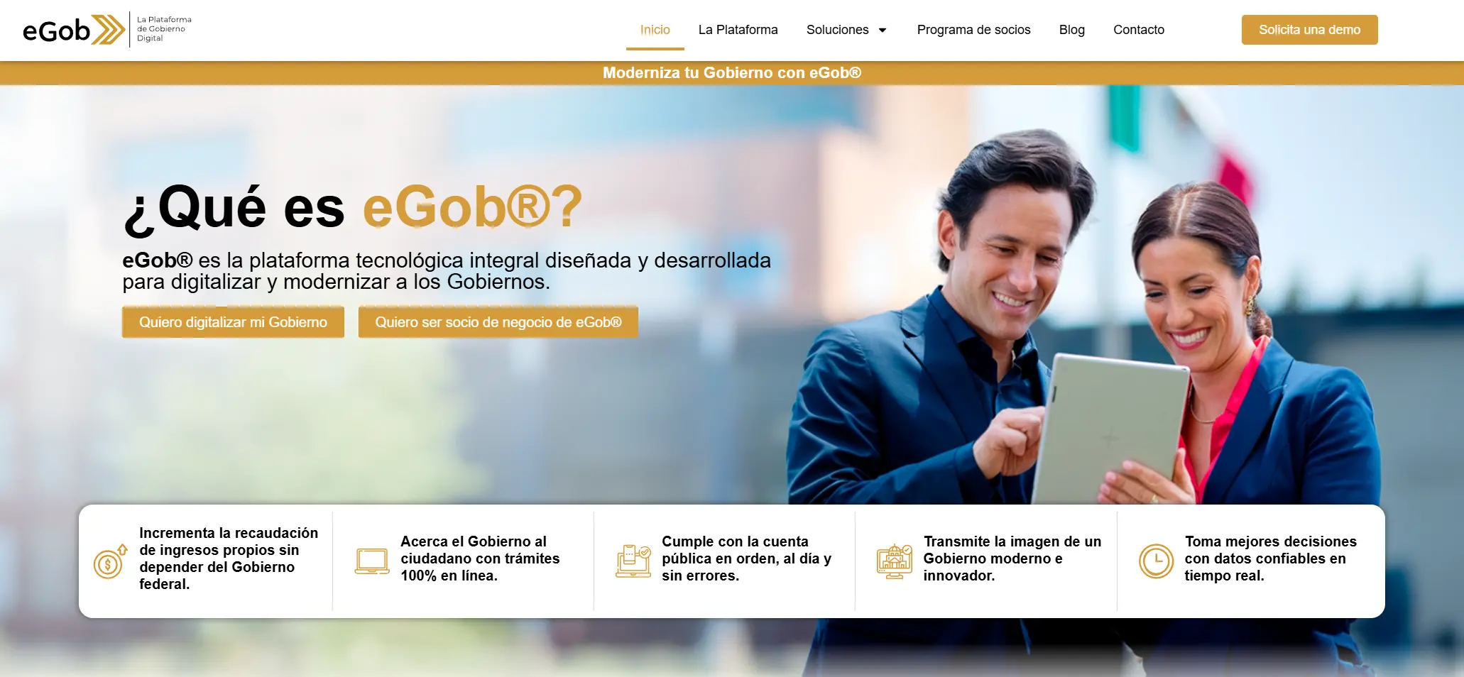 Sitio Web de eGob