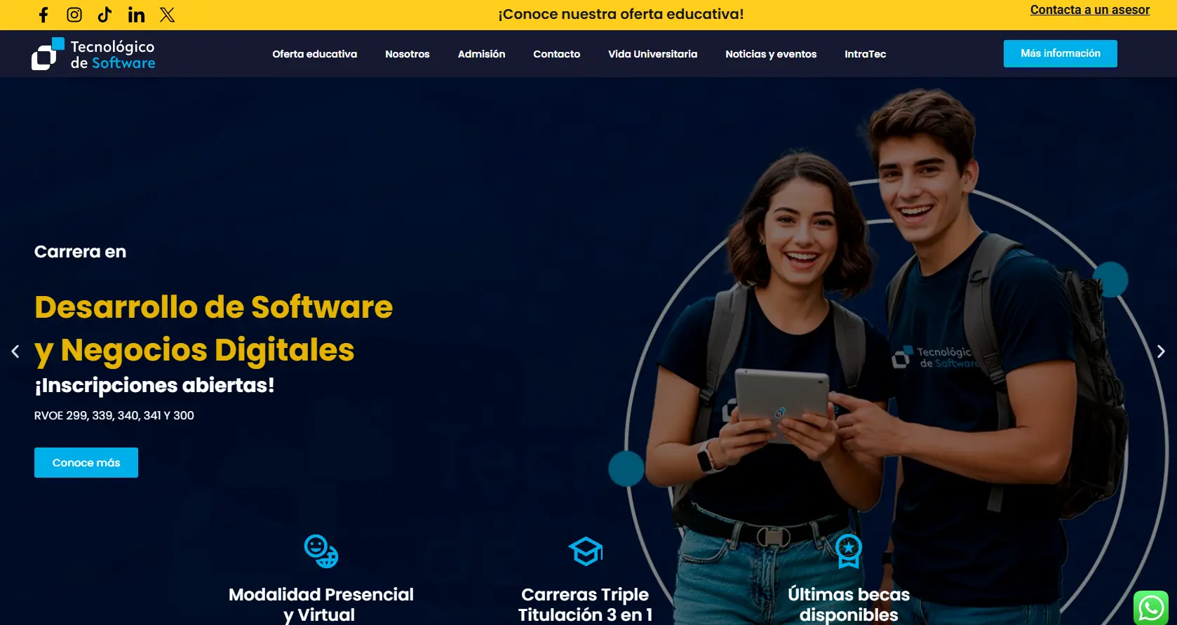 Sitio Web del Tecnológico de Software